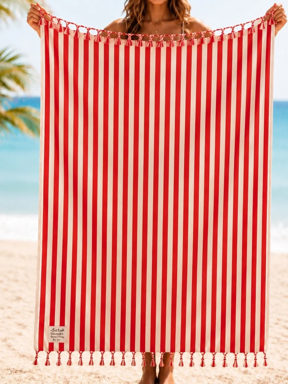 SABAH Peshtemal Fethiye Turkish Handloomed Cotton Striped Towel #0501267